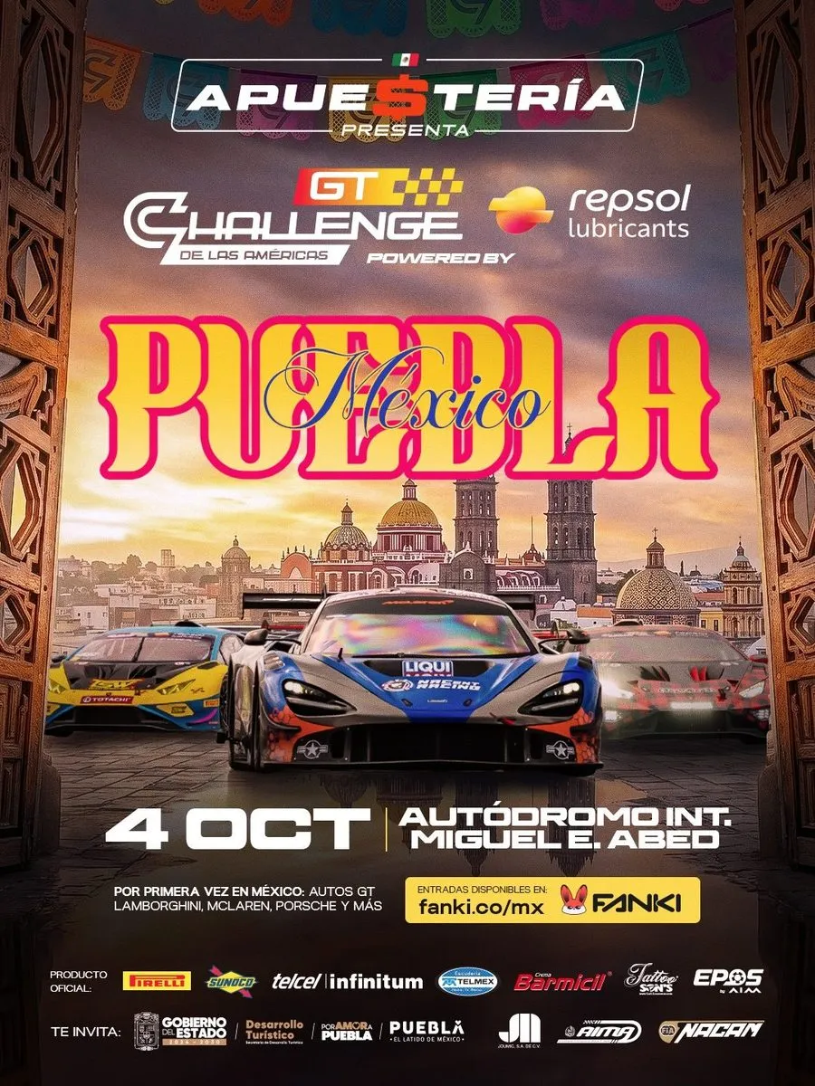 Afiche oficial · GT Challenge Puebla, México