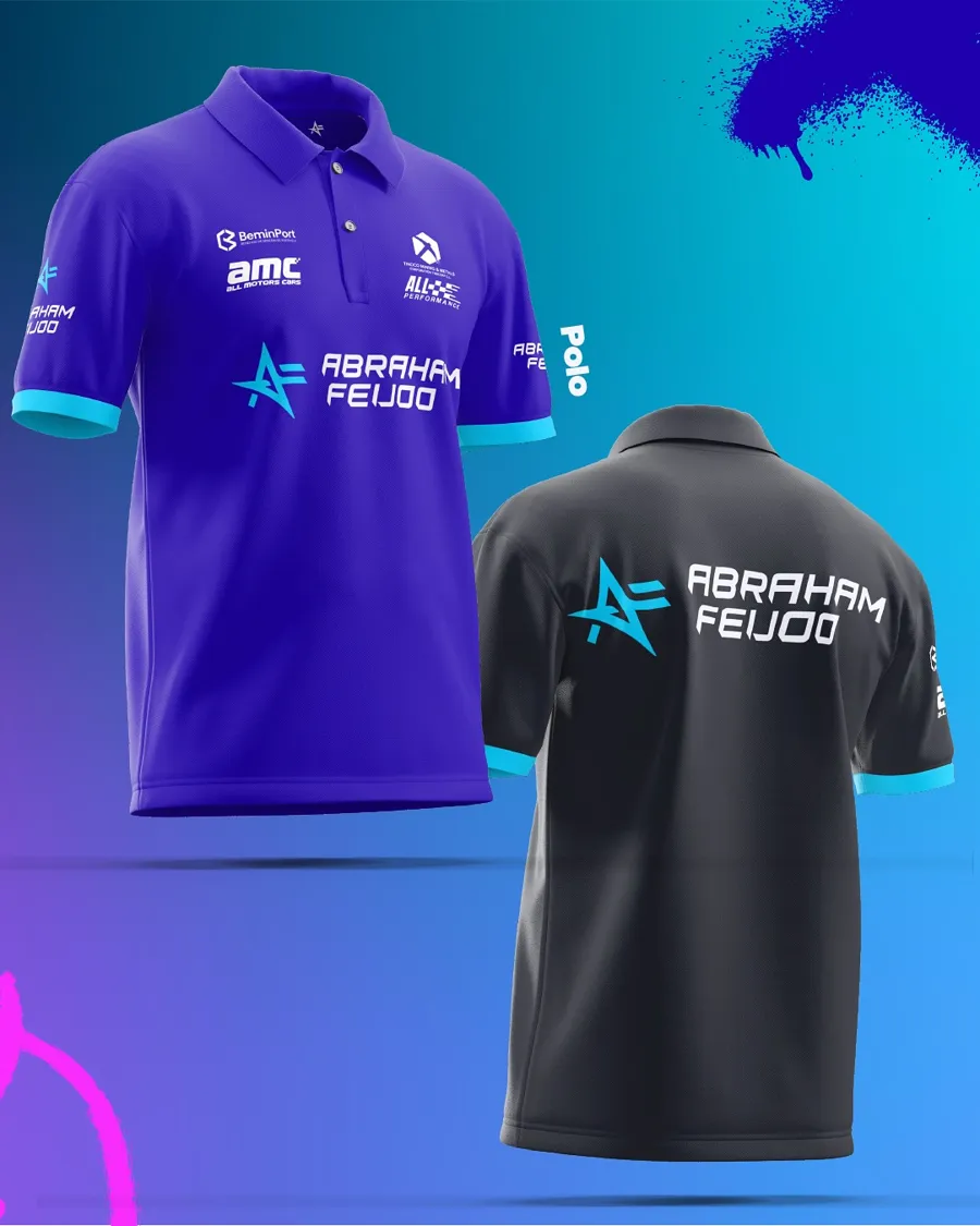 Polo oficial del equipo · identidad de Abraham Feijó